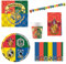 Procos DY10273865 - Harry Potter Party Set Large, Teller, Becher, Servietten, Tischdecke, Tüten, Banner, Tischdeko, Geburtstagsdekoration, M