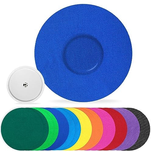 funpatch Freestyle Libre 2 Sensor Covers, 20Pack Waterproof Adhesive Patches for Libre 2 Sensor Flexible CGM Tape Hypoallergenic & Latex-Free 14 Days Long Stay No Glue in The Center, Multi-Colored
