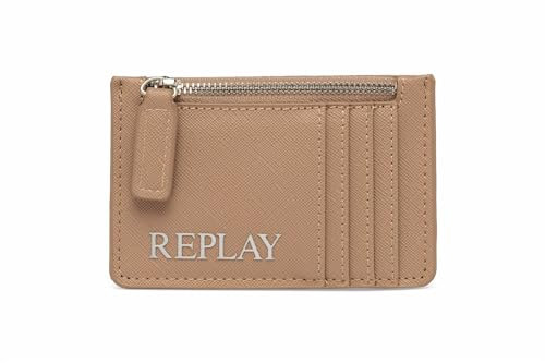 Replay Damen Portemonnaie Klein, Dirty Pale Beige + Black 1627 (Beige), Onesize