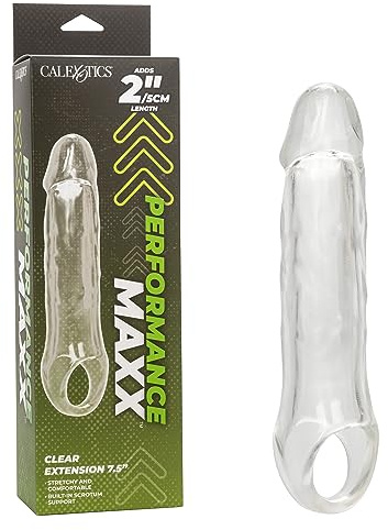 CalExotics Performance Maxx Clear Extension 19.1 cm Penis Sleeve - SE-1632-20-3