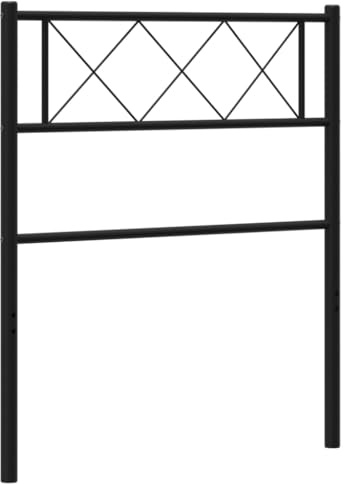 vidaXL Ersatz-Kopfteil Metall Schwarz 90 cm