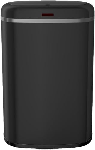 Poubelle cuisine automatique 58L LOGAN en acier INOX Noir Mat