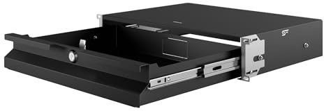 Stalflex Server Netzwerkschrank 19 Zoll Schublade 2U 320mm - Hochbelastbarer Stahl - Computer- & Server-Racks - Serverschrank, kompatibel mit Rack Schränken und Rack Schienen