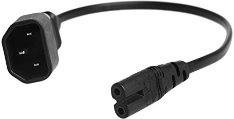 IEC 3-Pin Kettle C14 Male To C7 Female Converter Adapter Cable For PDU UPS 35CM Power Cord