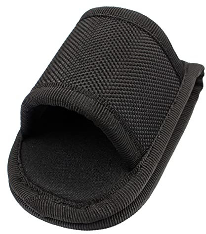 Nylon Woven Pu Leather Flashlight Pouch Holster Duty Belt Open Top D Cell Compact Light Holder D Cell Flashlight