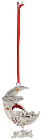 Fcnjsao Pendentif arbre commémoratif pour nouveau-né 1er Noël - Décoration de fête faite à la main - Pour fille et bébé garçon