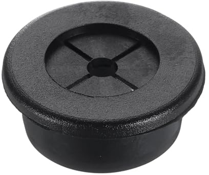sourcing map Cable Cord Grommet, 1 Inch (25mm) Desk Grommet Flexible Rubber Grommets Wire Hole Cover Pass Through for Office Computer Desk Wire Organizer, Black
