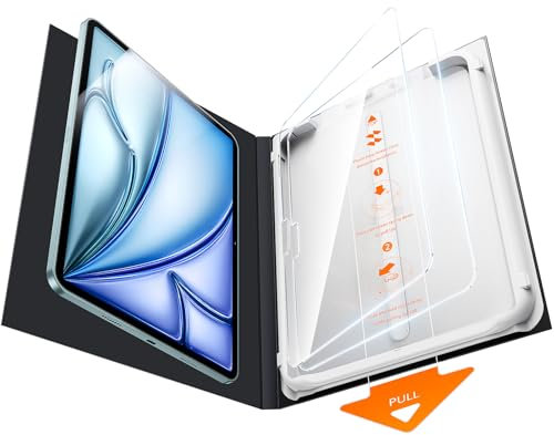 SMARTDEVIL 2 Pezzi Pellicola Protettiva per iPad Air 13 Pollici (2025/2024, M3/M2) – Installazione Facile, Vetro Temperato, Durezza 9H, Alta Trasparenza, Senza Bolle, Resistente ai Graffi