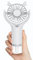 Mini ventilador de mano Con Función de Humidificación, Ventilador Portatil USB Silencioso para Escritorio Hogar Oficina Camping