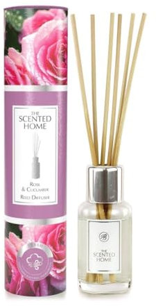 Ashleigh & Burwood Reed Diffuser Air Freshener for Home | The Scented Home Rose & Cucumber Fragrance Oil Diffuser | Lasts up to 3 Months | 150ml