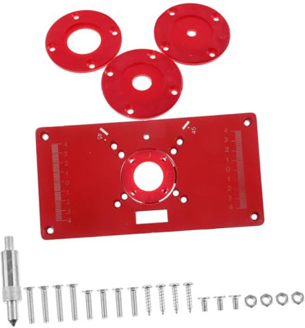 Sosoport Plantilla De Recorte para Placa De Inserción De Fresadora Mesa Abatible Herramienta De Madera
