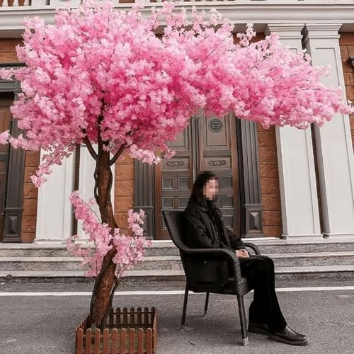 250x250cm,Albero di Fiori di Pesco Artificiale Il Grande Albero di Ciliegio, Albero di Ciliegio Artificiale Fatto A Mano, per Casa Ufficio Interno Esterni Decorativo