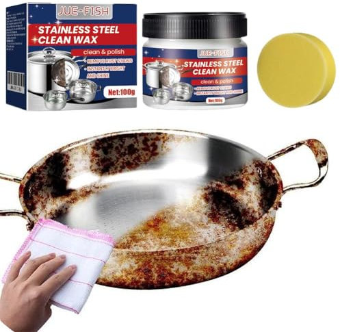 Stainless Steel Scratch Remover for Appliances, 2PCS Multi-purpose Stainless Steel Scratch Remover Paste for Kitchen, Polish for Cookware, Convenient Appliance Cleaner for Home Users