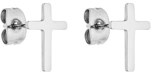Purelei Tiny Cross Ohrstecker – wasserfest | Minimalistische Kreuz Ohrringe aus Edelstahl | 14K Vergoldung, Silber & 18K Rosévergoldung | Dezentes Everyday-Piece