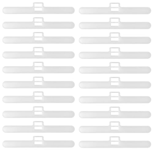 Vertical Blind Slats Hangers for 89 mm (3.5 Inch) Slats, Easy to Install | 20 Pcs Replacement Vertical Blinds Slats Vertical Blinds Repair Parts, White Universal Vertical Blind Top Hangers