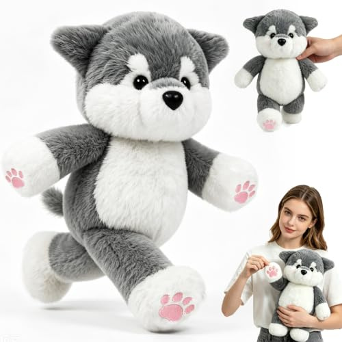 WENAUANG Running Plushies, Running Hund Plush, 45 cm Laufendes Kuscheltier, Beweglichen Beinen, Kann Angst Lindern, Emotionale Unterstützung Anbieten, Geschenk für Erwachsener