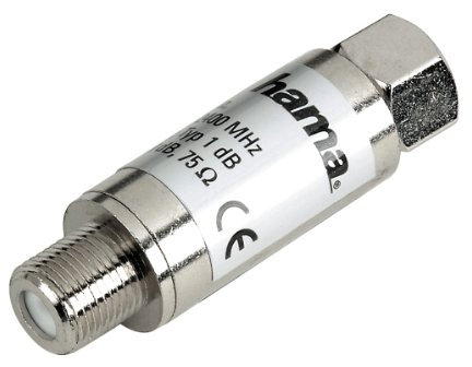 Hama Überspannungsschutz (TV/SAT/Kabel, F-Stecker mit Dichtungsring)