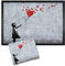 1art1 102664 Mädchen - Mädchen Mit Luftballon Und Schmetterlingen, Banksy-Style Fußmatte Türmatte (50 x 70 cm)