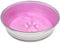 Loving Pets Le Bol Glazed Interior Stainless Steel Dog Bowl Non-Slip Dishwasher Safe Durable Pet Dish - Rose - Large 1.4 Litre