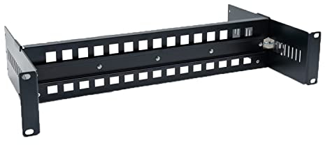 19 Rackmount Verstellbar Din-Schiene Halterung für Industrie Medienkonverter, Ethernet Switches und Andere Din-Schiene Produkte Schwarz