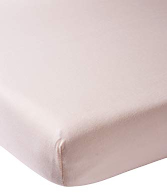Meyco 566002 Jersey Spannbettlaken für Laufgittermatratze Spieldecke Boxmatratze 100% Baumwolle 75x95cm Hellrosa
