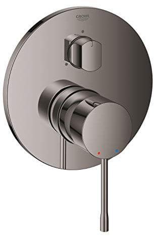 Grohe Grifo monomando mezclador con inversor de 3 vías, serie Essence, 18 x 10 x 15,8 centímetros, color grafito brillo (Referencia: 24092A01)