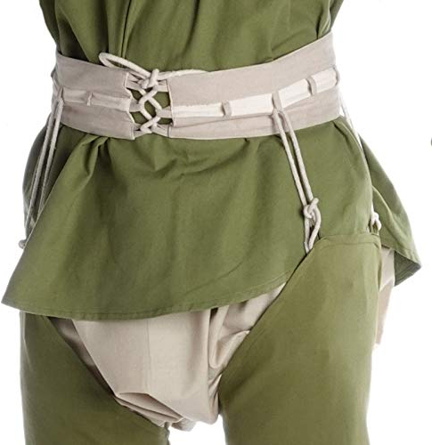 HEMAD Mittelalter Bruchengürtel Gram aus Baumwolle Hanffarben XXL/XXXL Gewandung LARP