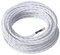 Amarcords - Câble électrique textile couleur BLANC, torsadé, soie, 3 mètres, avec mise à la terre 3x0,75 - Fil vintage en tissu coloré, pour lampes, lustres, appliques et abat-jours.