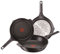 Tefal Aroma 3er Set Pfannen: 3 Pfannen 22/24/26 cm aus Aluminiumguss, Titan Beschichtung, Antihaft-Pfannen, Thermosport, Ausgießkanten, dicker Boden, alle Arten von Küchen