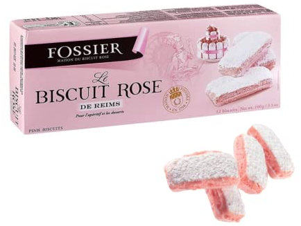 Fossier Reims Rosa Mini Biscotti per Aperitivo e Dessert - 1 x 100 Grammi
