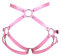 BBOHSS Leder Damen Body Harness Mode Strumpfgürtel Karneval Gothic Halloween Punk Dance Festival Strumpfband Kleidung (Rosa)