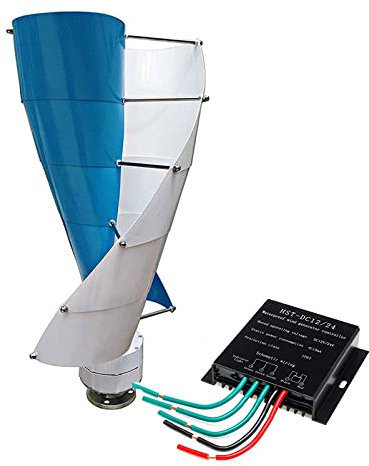 XINRISHENG Generatore di Turbine eoliche a Spirale Verticale 8000W 12V con regolatore di Carica Turbine eoliche