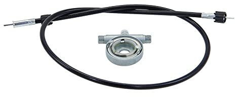 Tachoantrieb 17 Zoll + Tachowelle 650mm Set VDO kompatibel mit Hercules Kreidler Zündapp Puch Mofa Moped Mokick