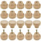 Roellgs20PCS Wooden Knob, 28MM Round Vintage Drawer Knob, Kitchen Cabinet Door Drawer Handle, Wardrobe Furniture Screw Door Handle