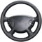 Auto-Lenkradbezug aus schwarzem Leder, für Mercedes Benz E-Klasse W211 G-Klasse W463 2002–2007, gelbe Linie