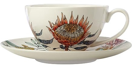 Maxwell & Williams tazza e piattino Waratah caffè tazza di tè colorato 400 ml