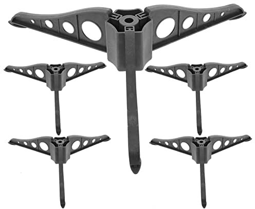 BESPORTBLE 6 Pièces Support d'arbre de Noël Bases d'arbre de Noël en Plastique Supports d'arbre de Noël Pratiques Fixateurs d'arbre de Noël pour Arbre Artificiel Noir