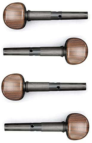 Wittner 272111L04P, Set mit 4 Cello Feinstimmwirbeln, für 4/4-7/8 Cello, Ø 15,5/1:25, Palisanderfarben, 4er Pack, Made in Germany