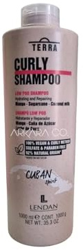 Lendan Terra Curly Shampoo Low Poo, 1000 ml, geeignet für Curly-Methode