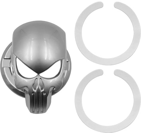 Coque de protection pour bouton de démarrage de voiture en métal Motif tête de mort 3D