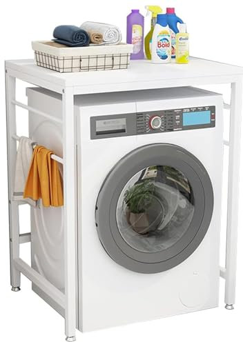 FairyHover Lagerregal Über Der Waschmaschine Haushaltsbodentrockner Geschirrspüler Lagerregal Trommel Waschmaschine Regal Für Badezimmer Küche Balkon Waschküche H,70 * 60 * 95CM