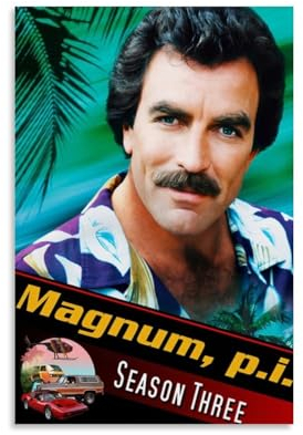 DEEBOW Tom Selleck Poster, dekoratives Gemälde, Leinwand, Wandposter und Kunstdruck, modernes Familienschlafzimmer-Dekor-Poster, 20 x 30 cm