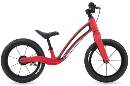 Hornit Airo 14 Kids' Balance Bike with Brake, Toddler to 4 Year Olds, Lightweight, Red