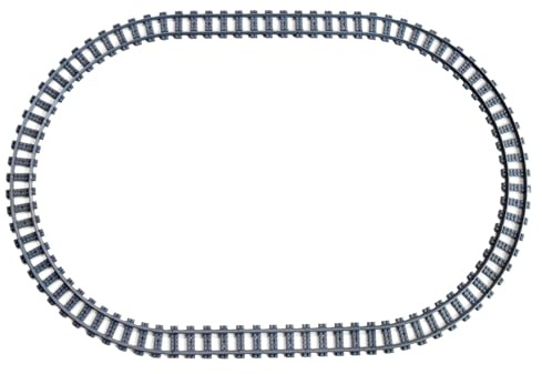 Train Track Railroad Accessories - City Train Track System with Railroad Crossing, Compatible with Major Brand Trains in Building Blocks