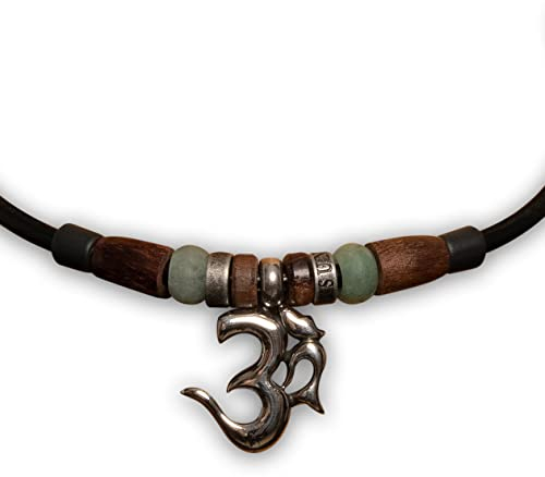 HANA LIMA Lederkette Halskette für Herren Damen Mann Frau Unisex Surferkette Jade Damenhalskette Herrenhalskette Solna