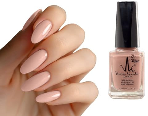 Vivien Kondor Nail Polish Vegan Friendly Nail Polish with Argan Oil from Morocco (Dusky Rose)