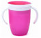 Mrisata Vaso para Sorber con Sellado de 360 ​​grados para bebé con Asas Dobles, a Prueba de Derrames, Vaso de Silicona para bebé, Vasos de Entrenamiento, Vaso para Sorber para bebé (Rosa)