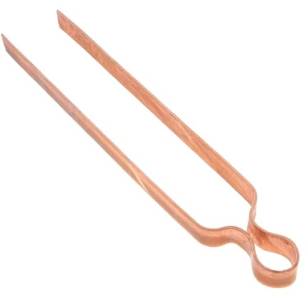Räucherzange Kupfer 19 cm Kohlezange Zange für Räucherkohle Besteck | Aus Kupfer gefertigt | Für Räucherkohle & Harze | Länge 19 cm
