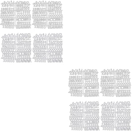 Saiyana Home Decor Kunststoffnummern, Sonderzeichen, Buchstabenbrett für Filz, austauschbare Nachrichten, Schilder und Briefbretter, Weiß, 126 Stück