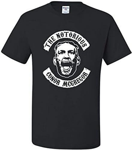 The Notorious Conor McGregor Unisex T-Shirt McGregor Shirt Personalised t Shirts for Men - Unisex 100% Cotton Size S-3XL Black XXL